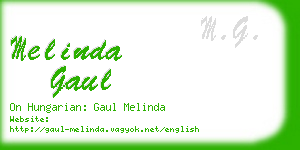 melinda gaul business card